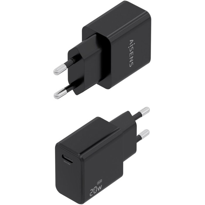 Aisens Cargador GaN USB-C 20W PD 3.0 Negro A110-1024